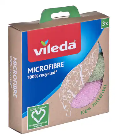⁨Ściereczka Vileda Mikrofibra 100% Recycled 3 szt.⁩ w sklepie Wasserman.eu
