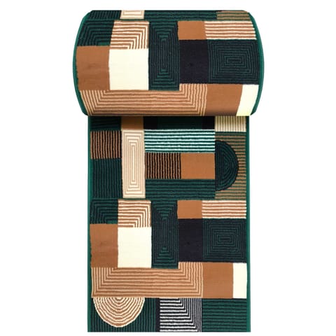 ⁨Chodnik BCF Alfa 18 Green zielony 100 cm⁩ w sklepie Wasserman.eu