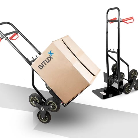 ⁨Schodkowy wózek magazynowy z regulacją wysokości Transportowy Młynarka⁩ w sklepie Wasserman.eu