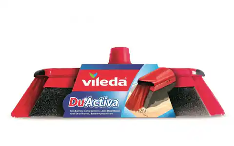 ⁨Broom Refill Vileda DuActiva 151221 Soft/Hard bristle (PET), Rubber Black, Grey, Red⁩ at Wasserman.eu