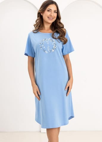 ⁨KOSZULA REGINA 176 NIEBIESKI (kolor niebieski, rozmiar M)⁩ w sklepie Wasserman.eu