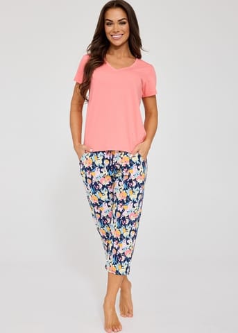 ⁨PIŻAMA CORNETTE PD-875/338 VIOLETTA (kolor różowy, rozmiar XXL)⁩ w sklepie Wasserman.eu