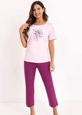 ⁨PIŻAMA REGINA DAMSKA 739 RÓŻ (kolor różowy, rozmiar XL)⁩ w sklepie Wasserman.eu