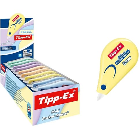 ⁨Korektor w taśmie Mini POCKET MOUSE TIPPEX pastelowy 302676⁩ w sklepie Wasserman.eu