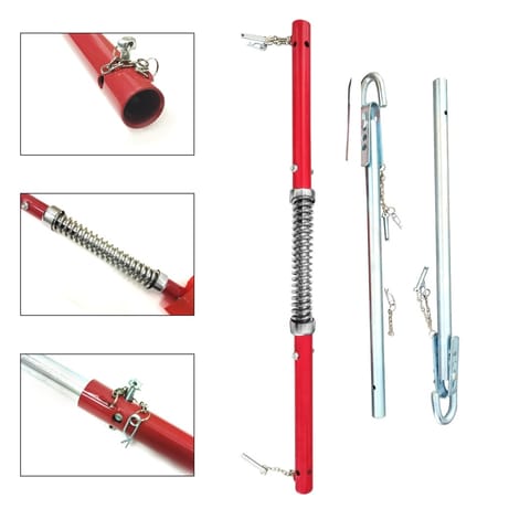 ⁨Sztywny hol Drążek holowniczy 3T ze sprężyną amortyzującą składany + pokrowiec⁩ w sklepie Wasserman.eu