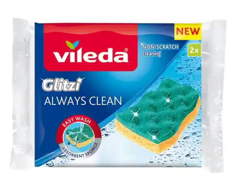⁨Viscose cloth Vileda Glitzi Always Clean 2 pcs.⁩ at Wasserman.eu
