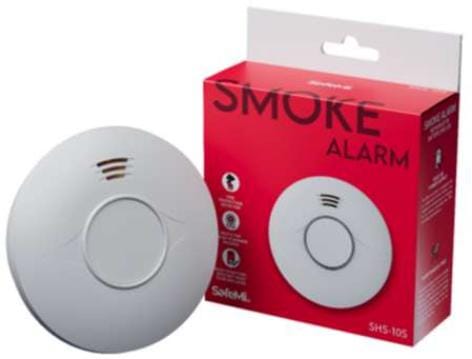 ⁨SAFEMI Czujnik dymu - Wbudowana bateria 10 lat, Gwarancja 5 lat SHS-10S⁩ w sklepie Wasserman.eu