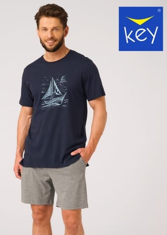 ⁨PIŻAMA KEY MNS-731 A26 (kolor granat, rozmiar XXL)⁩ w sklepie Wasserman.eu