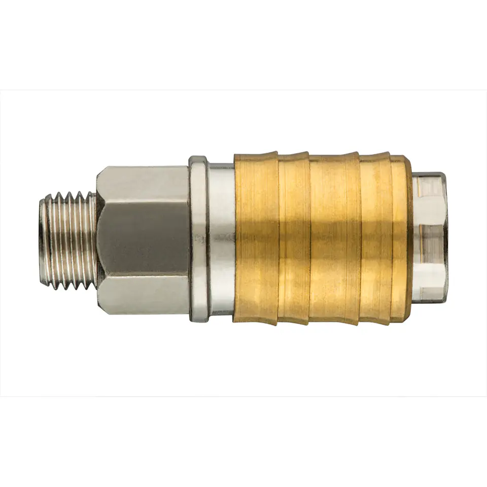 ⁨COMPRESSOR QUICK COUPLER WITH EXTERNAL THREAD 1/4⁩ at Wasserman.eu