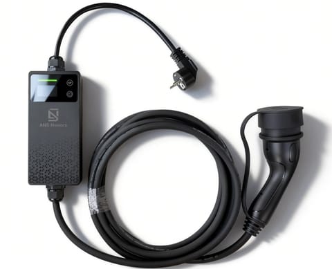 ⁨EXTRALINK BS-PCD030 PORTABLE EV CHARGER, 1 PHASE 16A, 3.6KW, TYPE1/TYPE2 PLUG, SCHUKO/CEE PLUG, 5.5M, LCD SCREEN⁩ w sklepie Wasserman.eu