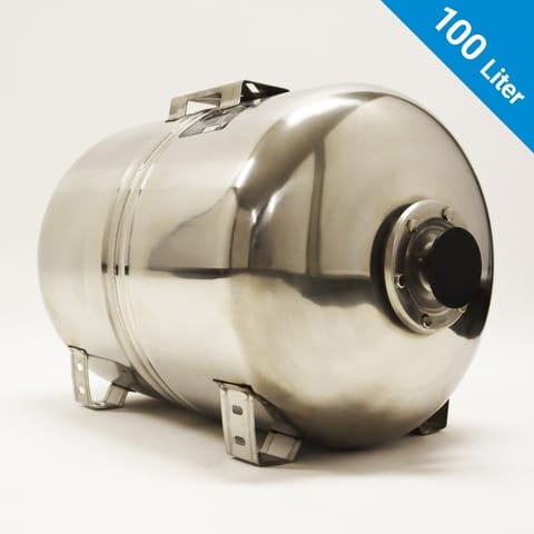 ⁨Zbiornik membranowy ze stali nierdzewnej BITUXX 100L zbiornik ciśnieniowy 8 bar do domowych instalacji wodnych⁩ w sklepie Wasserman.eu