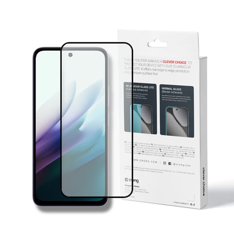 ⁨Crong 3D Armour Glass Lite - Hartowane szkło Full Glue do Xiaomi Redmi 15 5G⁩ w sklepie Wasserman.eu