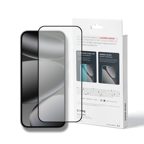 ⁨Crong 3D Armour Glass Lite - Hartowane szkło Full Glue do Google Pixel 9 Pro / 10 Pro⁩ w sklepie Wasserman.eu