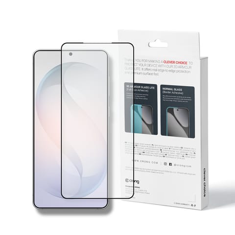 ⁨Crong 3D Armour Glass Lite - Hartowane szkło Full Glue do Samsung Galaxy S26+⁩ w sklepie Wasserman.eu
