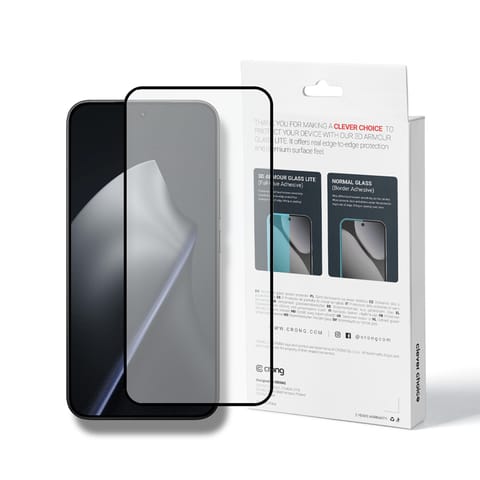 ⁨Crong 3D Armour Glass Lite - Hartowane szkło Full Glue do Xiaomi 15T / 15T Pro⁩ w sklepie Wasserman.eu