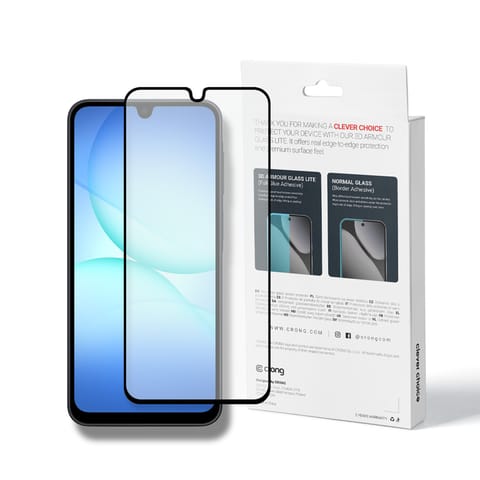 ⁨Crong 3D Armour Glass Lite - Hartowane szkło Full Glue do Samsung Galaxy A16 / A17 / A26⁩ w sklepie Wasserman.eu