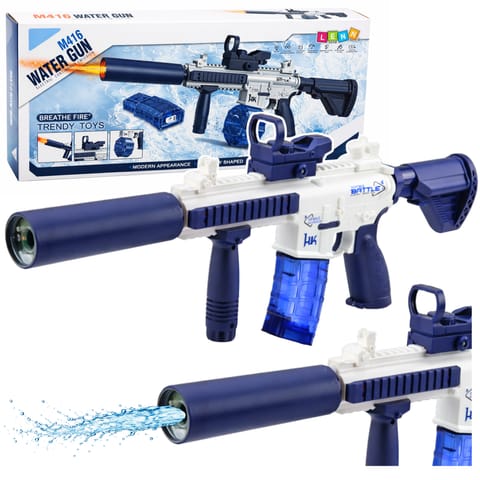 ⁨Karabin Elektryczny Broń Pistolet Na Wodę M416 Niebieski 62 cm⁩ w sklepie Wasserman.eu