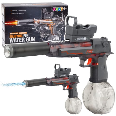 ⁨Elektryczny Pistolet Broń Na Wodę Podświetlenie LED Zasięg 8M⁩ w sklepie Wasserman.eu
