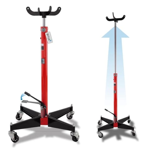 ⁨Hydrauliczny podnośnik do skrzyń biegów 500kg czerwony⁩ w sklepie Wasserman.eu