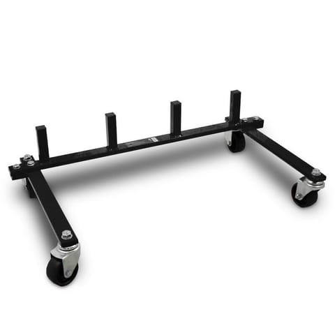 ⁨Transportowy stojak stabilny mobilny Bituxx na 4 wózki manewrowe obrotowe kółka⁩ w sklepie Wasserman.eu