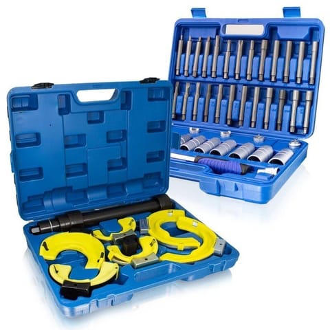 ⁨Zestaw kluczy nasadowych do amortyzatorów i kompresor sprężyn BITUXX - 43 elementy⁩ w sklepie Wasserman.eu