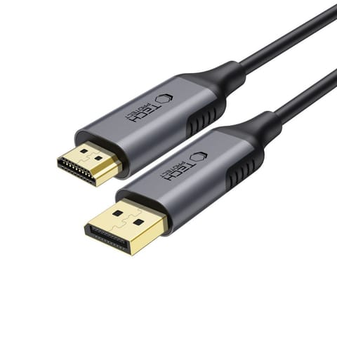 ⁨Kabel przewód DisplayPort - HDMI UltraBoost 2.0 4K 60Hz 2m - czarny⁩ w sklepie Wasserman.eu