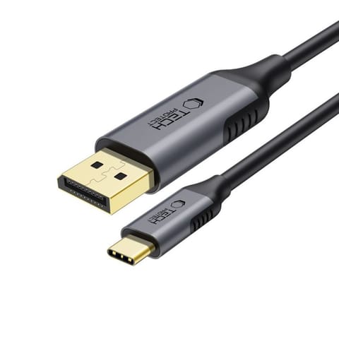 ⁨Kabel przewód USB-C - DisplayPort UltraBoost 1.4 8K 60Hz 180cm - czarny⁩ w sklepie Wasserman.eu
