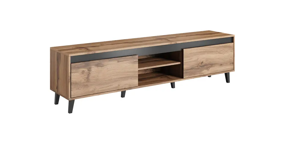 ⁨Cama TV stand NORD II 170cm wotan/antracite⁩ at Wasserman.eu