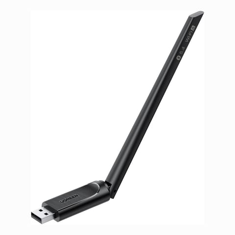 ⁨Karta sieciowa adapter bezprzewodowy WiFi 6 z Bluetooth 5.4 - czarny⁩ w sklepie Wasserman.eu