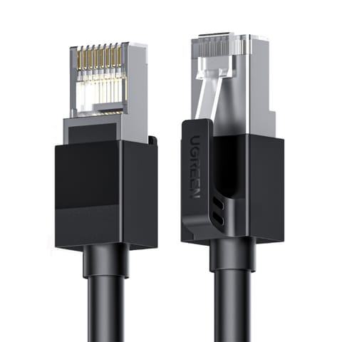 ⁨Kabel sieciowy Ethernet Cat 6 F/UTP RJ45 2m - czarny⁩ w sklepie Wasserman.eu