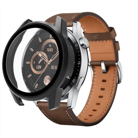 ⁨Szkło ochronne do smartwatcha Huawei Watch GT3 42mm - czarne⁩ w sklepie Wasserman.eu