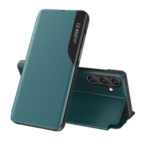 ⁨Etui futerał z klapką podstawką na Samsung Galaxy A26 Eco Leather View Case - zielone⁩ w sklepie Wasserman.eu