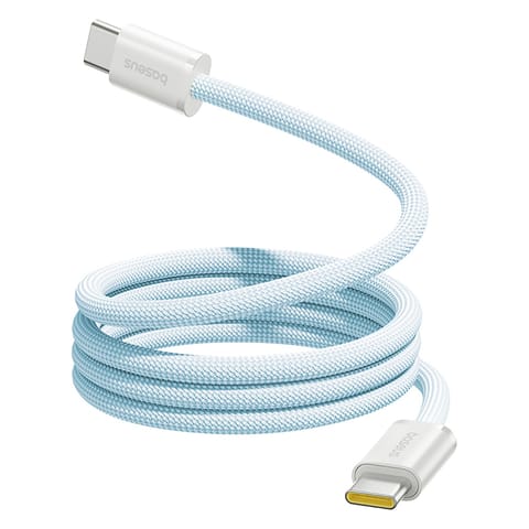 ⁨Kabel przewód samoczynnie układający się USB-C Dynamic 4 Pro 100W 1m - niebieski⁩ w sklepie Wasserman.eu
