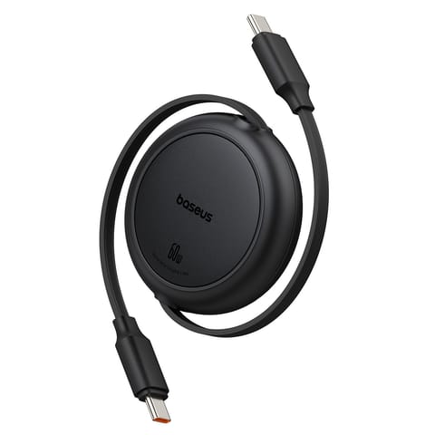 ⁨Kabel przewód zwijany USB-C Free2Pull 60W 1m - czarny⁩ w sklepie Wasserman.eu