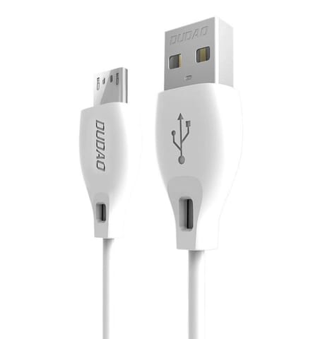 ⁨Kabel przewód USB-A - MicroUSB L4M 2.4A 1m - biały⁩ w sklepie Wasserman.eu