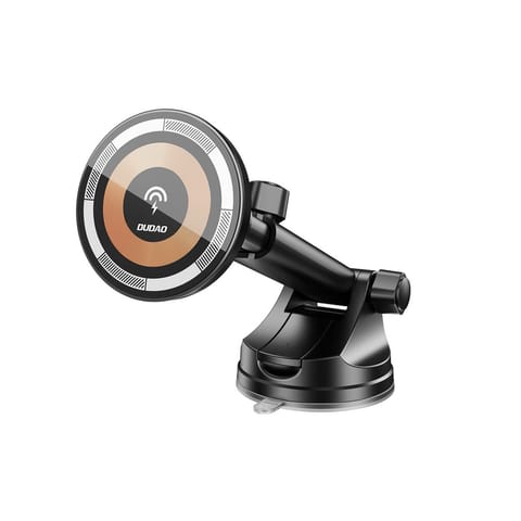 ⁨Uchwyt samochodowy do smartfona z ładowarką bezprzewodową Magsafe 15W - czarny⁩ w sklepie Wasserman.eu