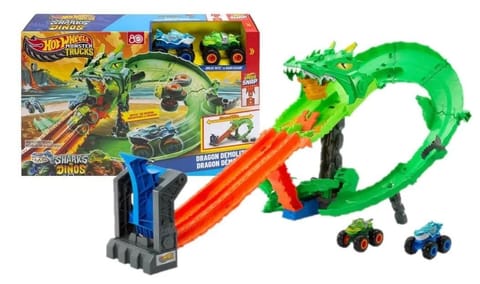 ⁨Hot Wheels Monster Trucks Rekiny vs Dinozaury⁩ w sklepie Wasserman.eu