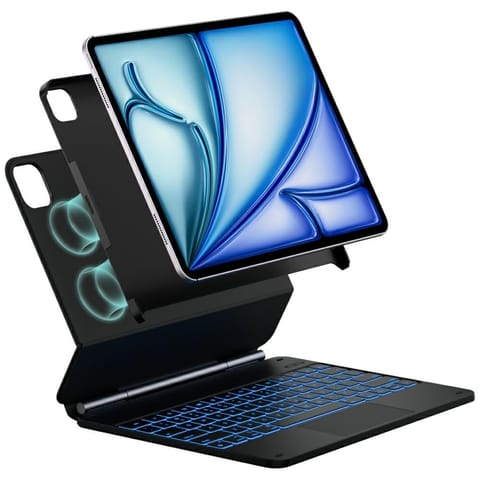 ⁨Etui Typecase Edge + z klawiaturą do     iPad Air 13" 2024/2025 włókno węglowe⁩ w sklepie Wasserman.eu