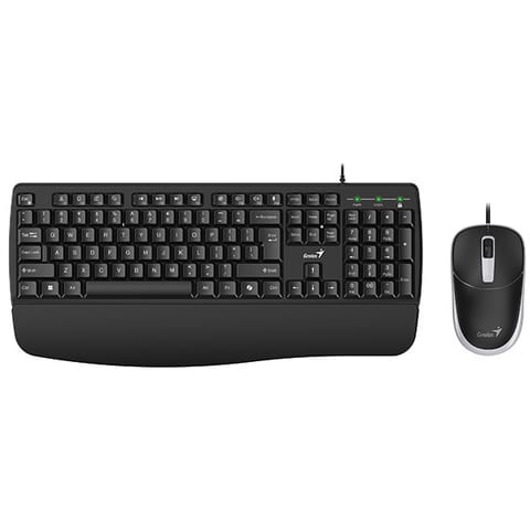 ⁨Genius KM-123 zestaw klawiatura przewodowa (USB) CZ/SK, czarna z optyczną myszką⁩ w sklepie Wasserman.eu