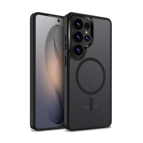 ⁨Crong Hybrid Matte Magnetic - Etui MagSafe Samsung Galaxy S26 Ultra (czarny)⁩ w sklepie Wasserman.eu