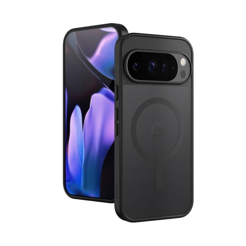 ⁨Crong Hybrid Matte Magnetic - Etui MagSafe Google Pixel 9 Pro (czarny)⁩ w sklepie Wasserman.eu