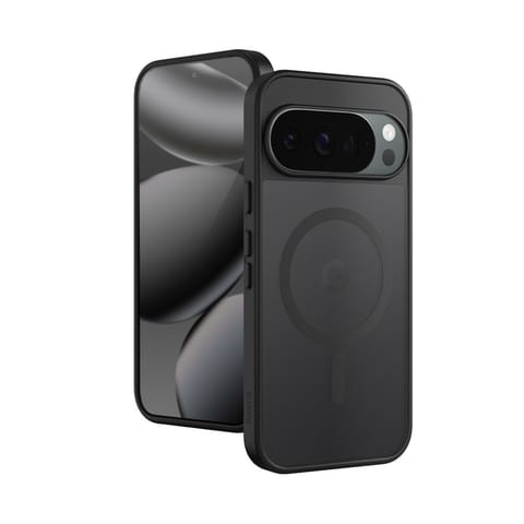 ⁨Crong Hybrid Matte Magnetic - Etui MagSafe Google Pixel 10 Pro (czarny)⁩ w sklepie Wasserman.eu