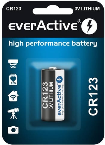 ⁨Bateria CR123 everActive (blister 1 szt.)⁩ w sklepie Wasserman.eu