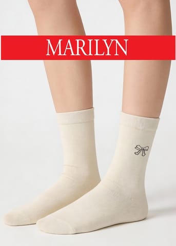 ⁨SKARPETY MARILYN DAMSKIE F91 (kolor beż, rozmiar 36-40)⁩ w sklepie Wasserman.eu