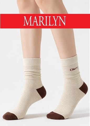 ⁨SKARPETY MARILYN DAMSKIE F92 (kolor beż, rozmiar 36-40)⁩ w sklepie Wasserman.eu