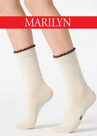 ⁨SKARPETY MARILYN DAMSKIE F94 (kolor beż, rozmiar 36-40)⁩ w sklepie Wasserman.eu