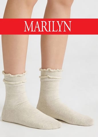 ⁨SKARPETY MARILYN DAMSKIE F96 (kolor beż, rozmiar 36-40)⁩ w sklepie Wasserman.eu