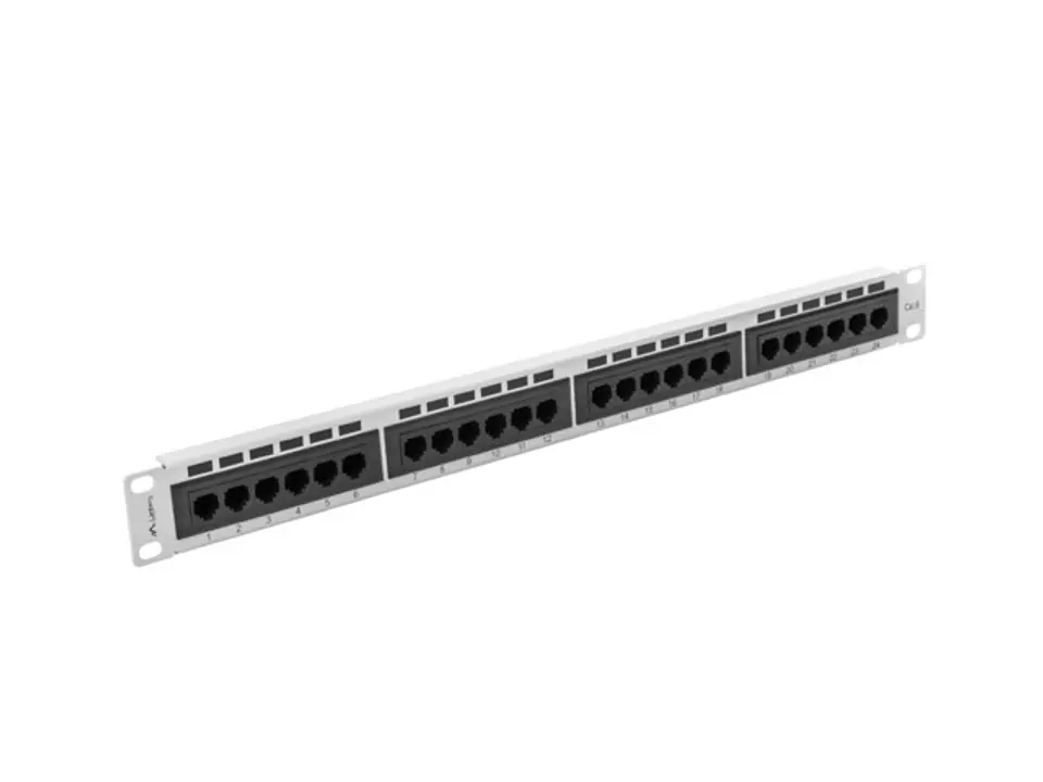 ⁨Patch panel Lanberg PPU6-1024-S (1U; kat. 6; 24xRJ-45)⁩ w sklepie Wasserman.eu