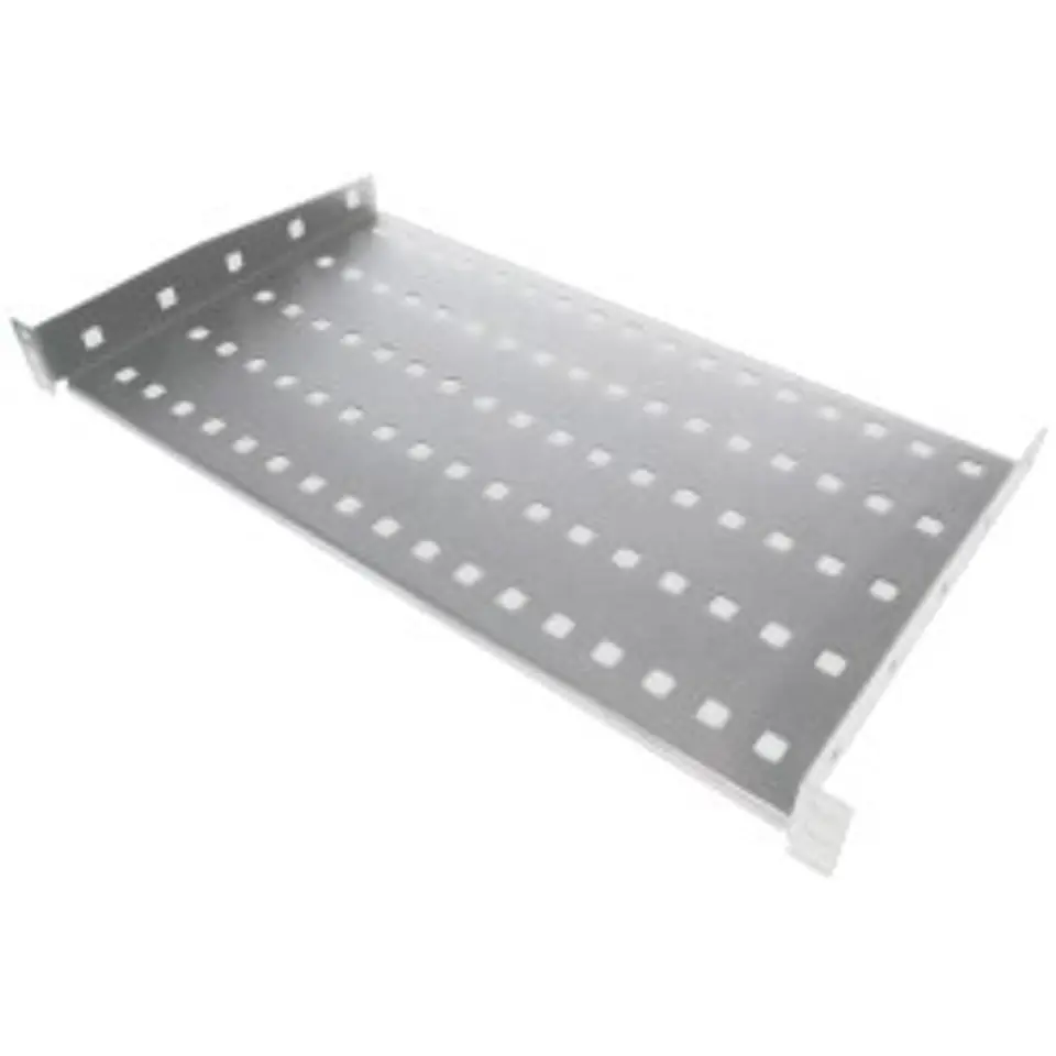 ⁨Fixed shelf For cabinets 19" A-LAN SA-P-19-1U-250-2-S (250 mm; grey)⁩ at Wasserman.eu