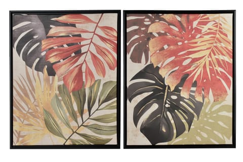 ⁨INGA Komplet 2 obrazów 40x50cm Dżungla kolorowa⁩ w sklepie Wasserman.eu